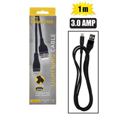 Usb cable lightning 3.0 amp 1m
