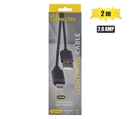 Usb cable lightning 2.0 amp 2m