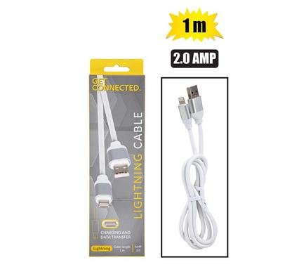 Usb cable lightning 2.0 amp -1m
