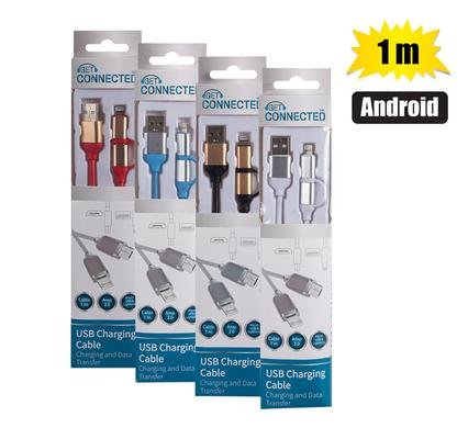 Usb cable charger android/lightning 1m