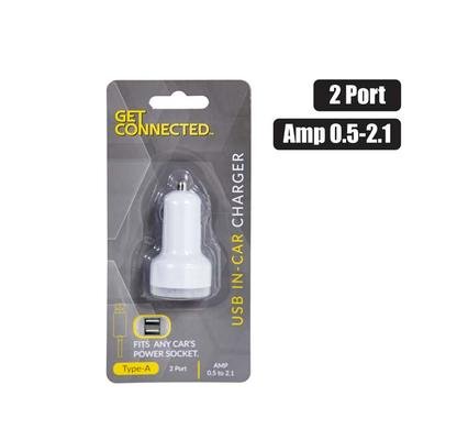 Usb in-car charger 2 port 2.1a