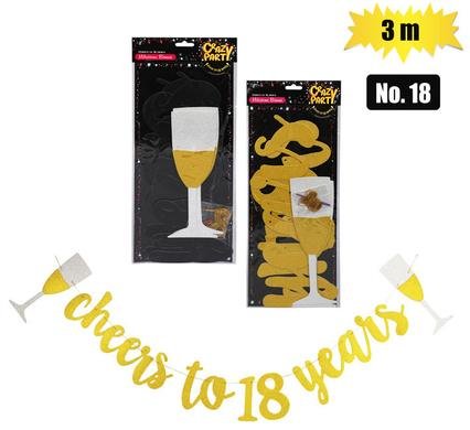 Party banner milestone 3m no-18