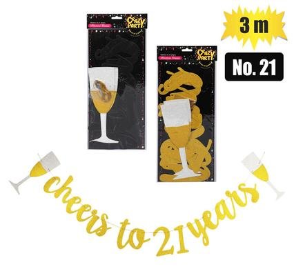 Party banner milestone 3m no-21