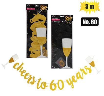 Party banner milestone 3m no-60