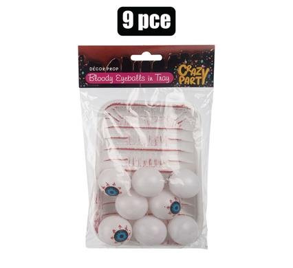 Party prop eyeballs w/tray