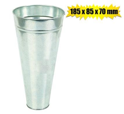Flower bucket galvanised 185x85x70mm