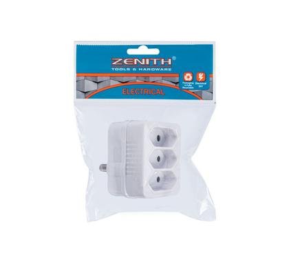 Plug eurodaptor 3x5amp-2pin zenith