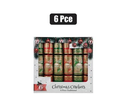 Xmas crackers traditional 6pc