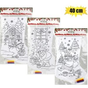 Xmas stocking craft colour in 40cm