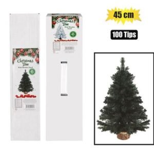 Xmas tree 45cm wooden stand (100 tips)