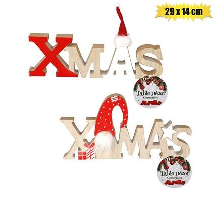 Xmas table decor centrepiece 29x14cm