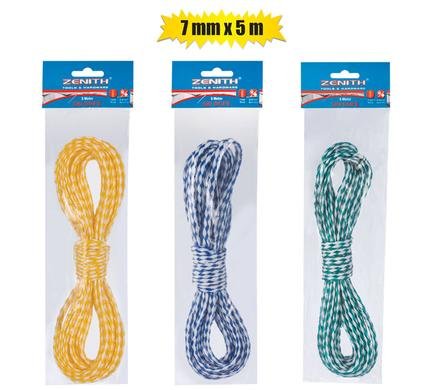 Ski-rope 7mm x 5m-hank 2-color zenith