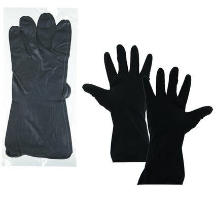 Gloves builders black latex per-pair