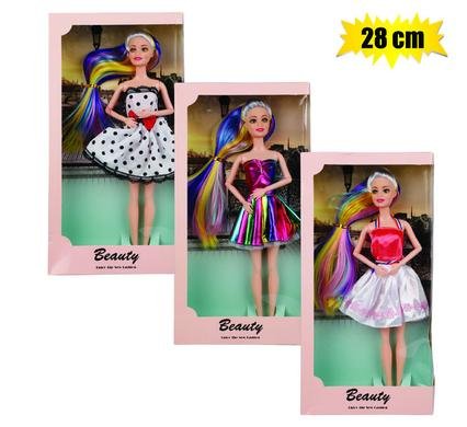 Doll fashion rainbow princess 28cm