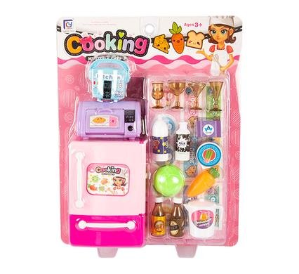 Doll fashion access fridge & grocery set