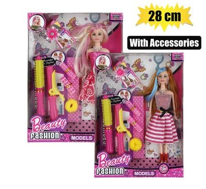 Fashion doll with accessories 28cm