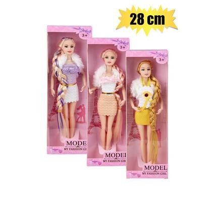 Fashion doll with extra long hair 28cm