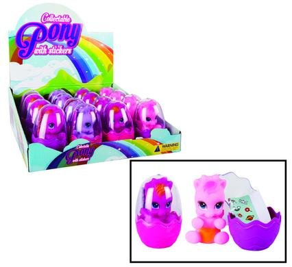 Pony 8x4.5cm in egg with stickers