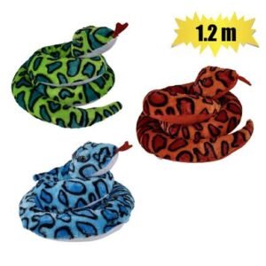 Plush snake asstd 1.2m