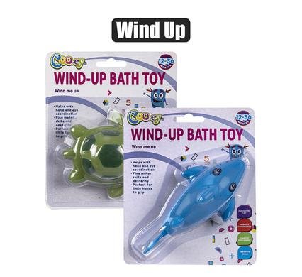 Baby bath bud vinyl wind up toy