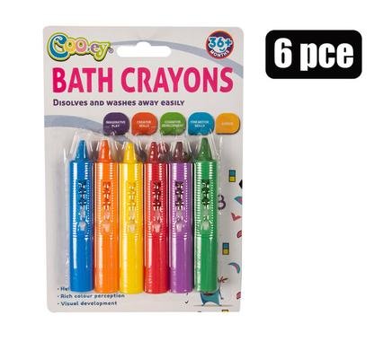 Baby bath bud crayons 6pc