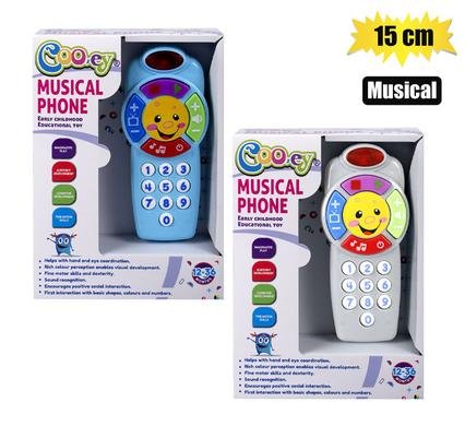 Baby toy edu musical phone b/o 15cm