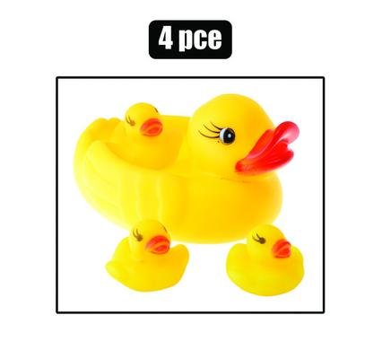 Baby vinyl duck mom & baby set, 4pc