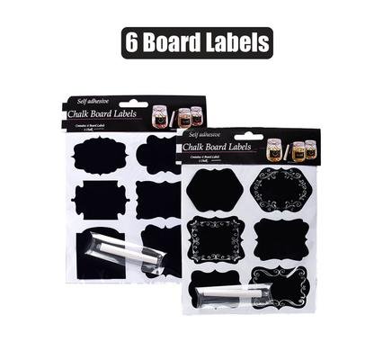 Sticker label chalk-board