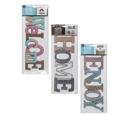 Sticker room decor words pop up asstd