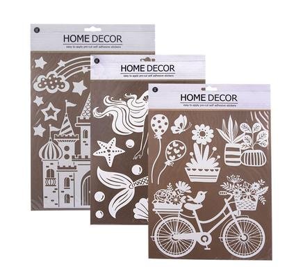 Stickers room decor with glitter