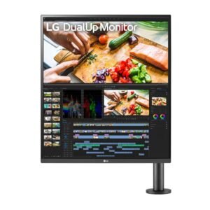 LG 28" 18:18 Dual-up Monitor with Ergo Arm