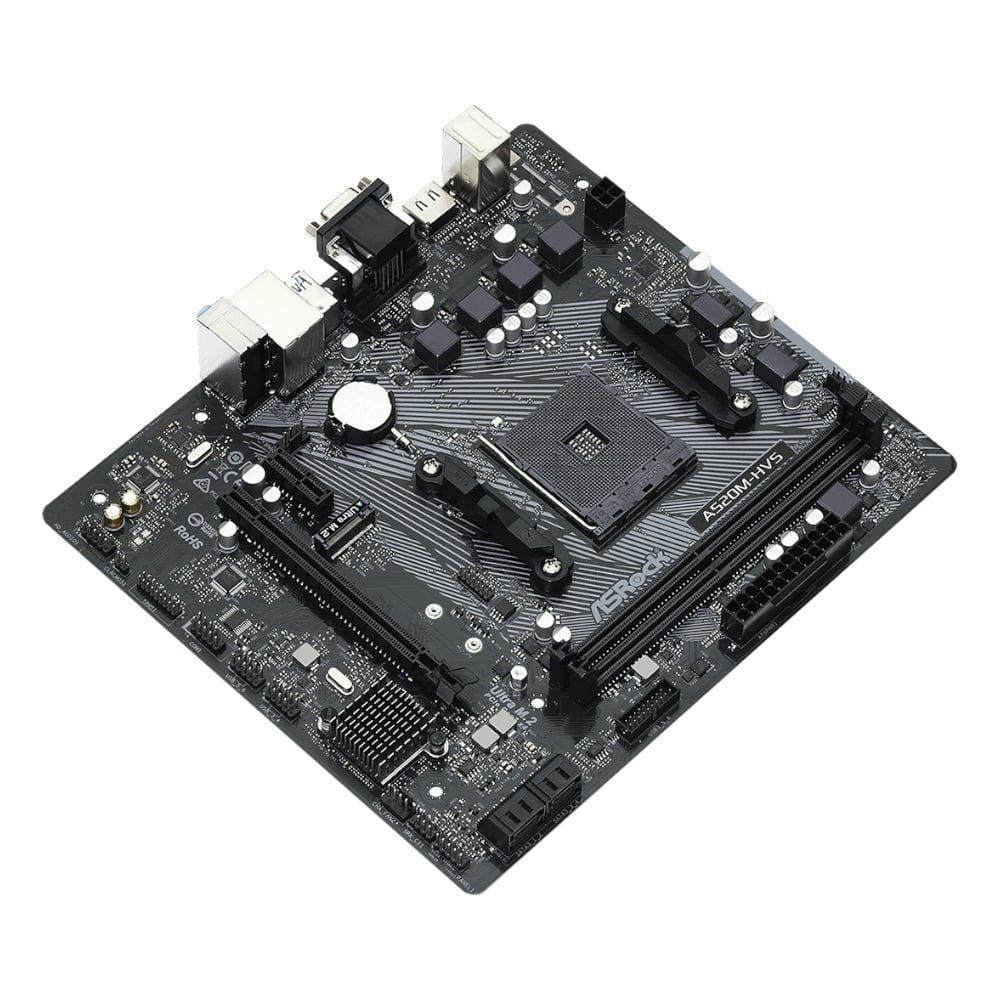 ASRock A520M-HVS AMD AM4 m-ATX Motherboard - Image 3