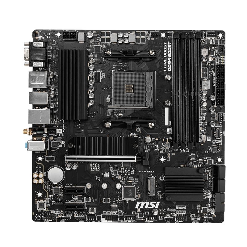 MSI B550M PRO-VDH WIFI AMD AM4 MATX Gaming Motherboard - Image 2