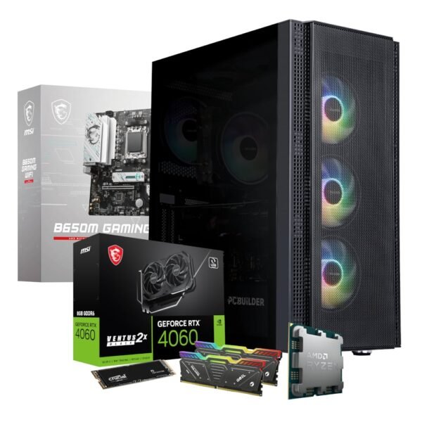 PCBuilder AMD Ryzen 5 7600 SPECIALIST Windows 11 Gaming PC - Image 2