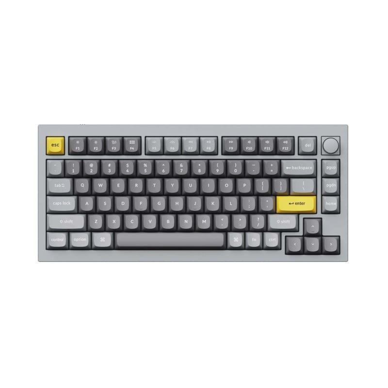 Keychron Q1 75% Red G Pro Switches Aluminium RGB Wired Keyboard - Grey - Image 2
