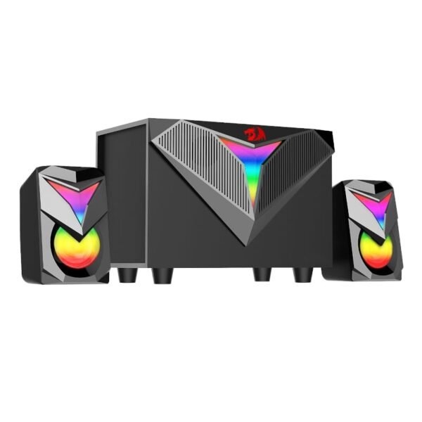 REDRAGON 2.1 Satellite Speaker TOCCATA RGB 11W Gaming Speaker - Black - Image 2