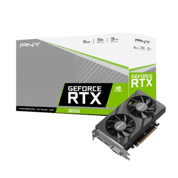 PNY GeForce RTX 3050 Verto Dual Fan 6G GDDR6 96-BIT Graphics Card - Image 2