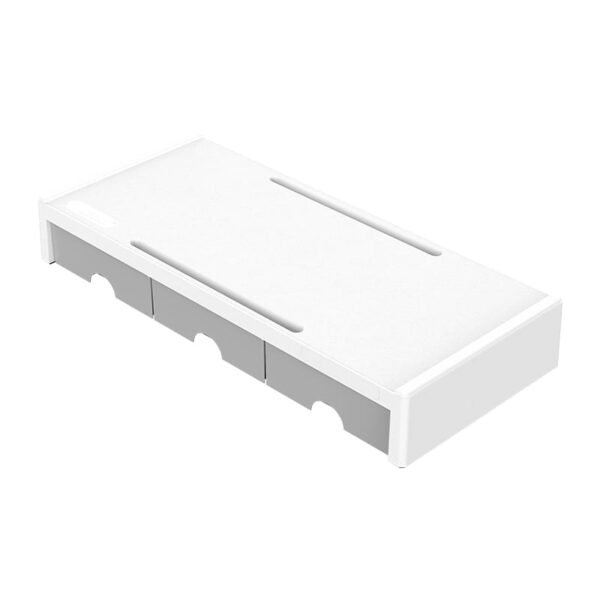 ORICO 7.4cm Desktop Monitor Stand with Drawers - White